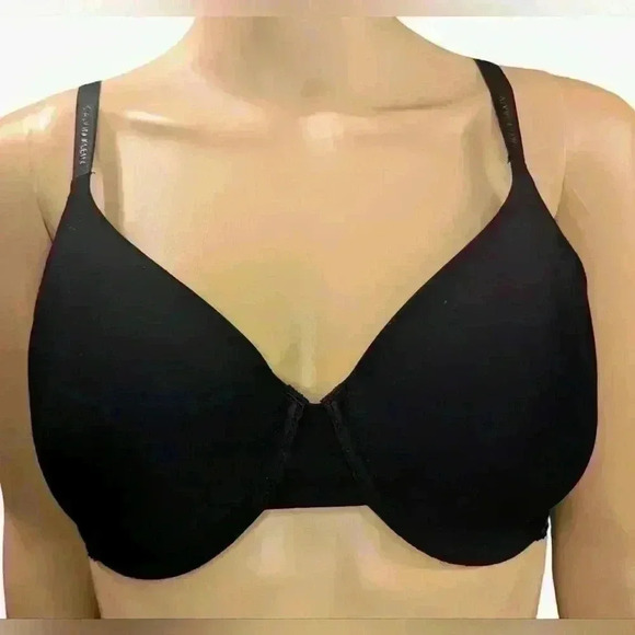 Calvin Klein T-Shirt Bra Black With Lace 34D - Picture 1 of 8